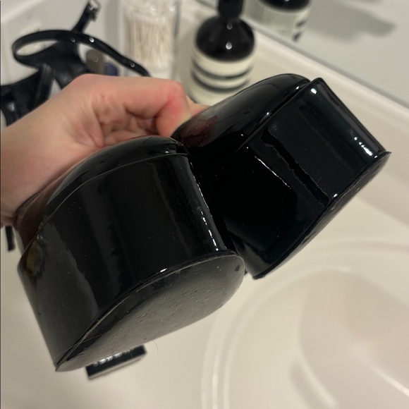 Paris Texas Black Platform Heels - Picture 8 of 12